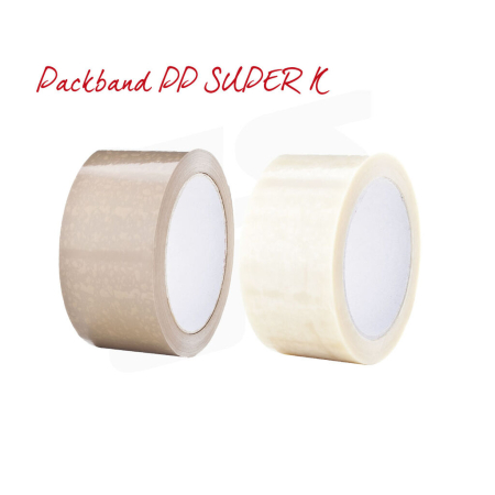 Packband PP-SUPER K | Träger: PP, Kleber: Naturkautschuk - 107-R-KOPF by eswe versandpack gmbh