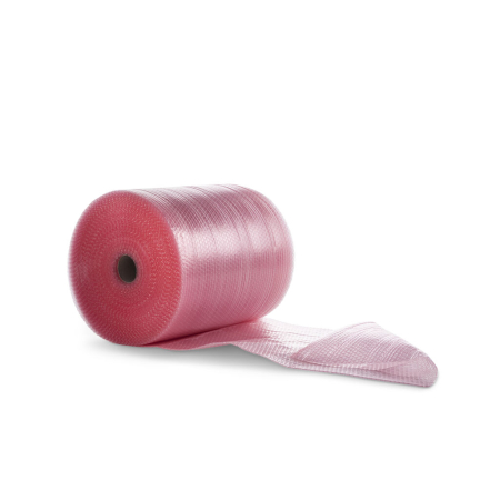 antistatische Luftpolsterfolie AS ECONOM "kleine Noppe" (LDPE) | Rollen - 80µ - 309-R-KOPF by eswe versandpack gmbh
