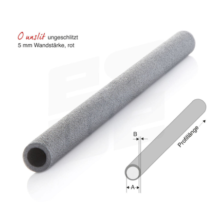 NOMAPACK® Schaumprofil "O unslit" 5 mm (LDPE) | Meterware (Stange) - 406-Z-KOPF by eswe versandpack gmbh