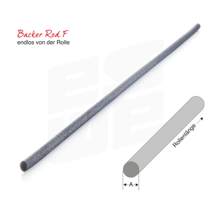 NOMATEC® Schaumprofil "Backer Rod F" (LDPE, "full"), "Backer Rod XL" (XLPE) | Meterware (Rolle) - 407-R-KOPF by eswe versandpack gmbh