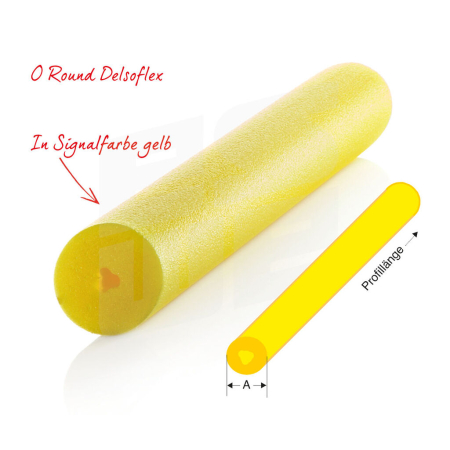 NOMAPACK® Schaumprofil "O Round Delsoflex" (LDPE) | Meterware (Stange) - 409-Z-KOPF by eswe versandpack gmbh