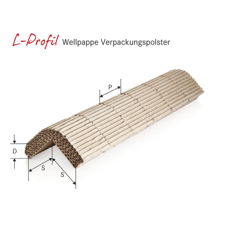 Wellpappe (Papier) | Verpackungspolster "Profiline" (Kennzeichnung: grün) - 461-KOPF by eswe versandpack gmbh