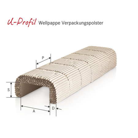Wellpappe (Papier) | Verpackungspolster "Topline" (Kennzeichnung: blau) - 462-KOPF by eswe versandpack gmbh