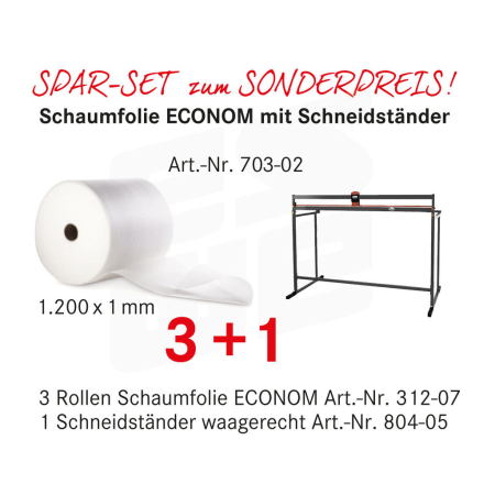 Spar-Set | Schaumfolie ECONOM, SUPER | Rollen - 703-SSF-KOPF by eswe versandpack gmbh