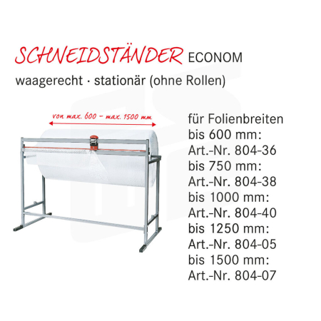 Spende- und Schneidgeräte ECONOM | für Folien, Wellpappe etc. - 804-E-KOPF by eswe versandpack gmbh