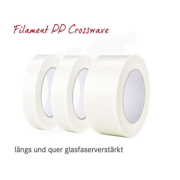 Filament PP Crosswave (fadenverstärkt) | Träger: PP, Kleber: Hotmelt