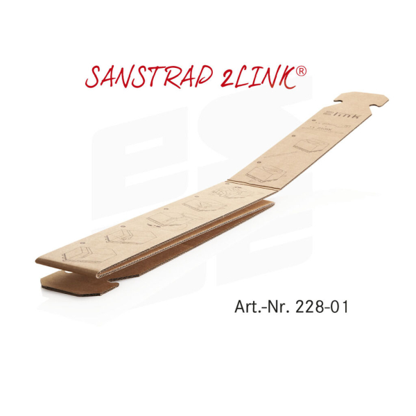 sanstrap® Dehnbänder (LDPE) · sanstrap 2link® (Papier)