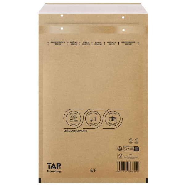 Luftpolstertaschen ´F´ bzw. ´6´ braun (DIN A4)