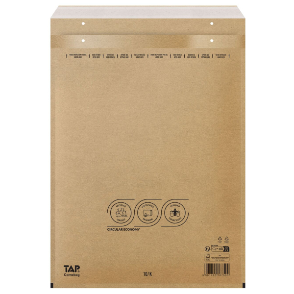 Luftpolstertaschen ´K´ bzw. ´10´ braun (DIN A3)