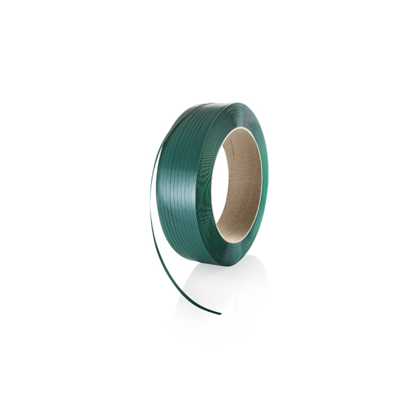 Umreifungsband PET ´Großrolle (KernØ 407mm) für Abrollwagen´ 12mm/2.500m grün