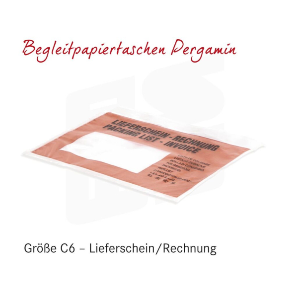 Begleitpapiertaschen (Pergamin, Papier) | neutral oder mit Aufdruck