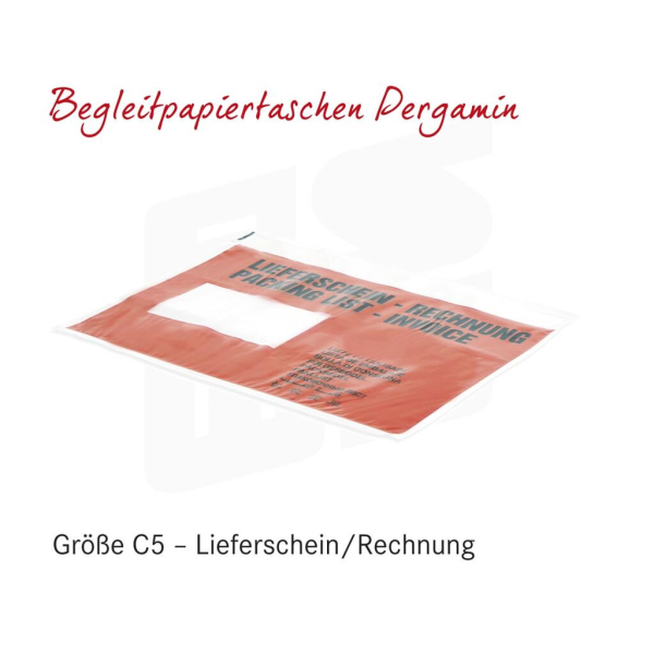 Begleitpapiertaschen (Pergamin, Papier) | neutral oder mit Aufdruck