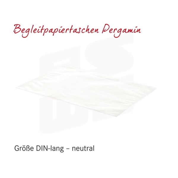 Begleitpapiertaschen (Pergamin, Papier) | neutral oder mit Aufdruck