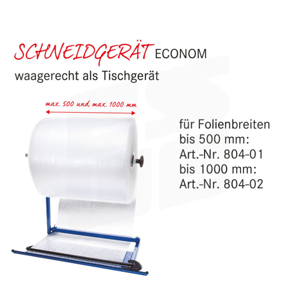 Spende- und Schneidgeräte ECONOM | für Folien, Wellpappe etc.